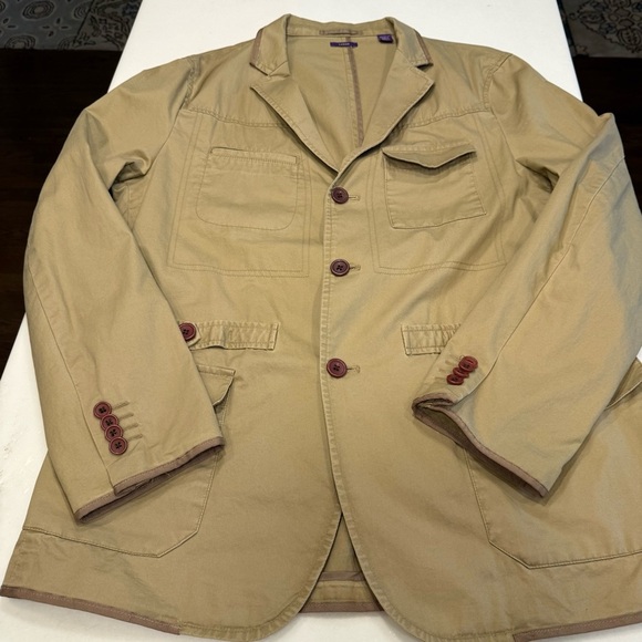 American Rag Cie Jacket Womens M Tan/khaki Blazer Sz L NWOT - Picture 13 of 15